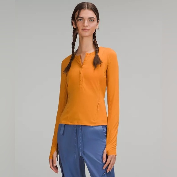 SOLD | Lululemon Lightweight Hiking Long-Sleeve Henley - Picture 1 of 5